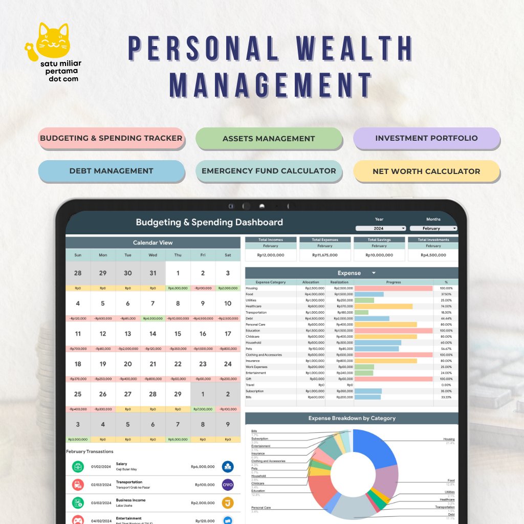jalansatumiliar's tweet photo. Guys, siapa di sini yang lagi nyari spreadsheet atur keuangan kaya yang dipakai Kaluna di film HSL?👀

Kalo iya, nih kenalin template buatanku, kujamin lebih lengkap dan keren. Di sini selain atur keuangan, kamu juga bisa atur aset, investasi, dana darurat, bahkan atur utang😎
