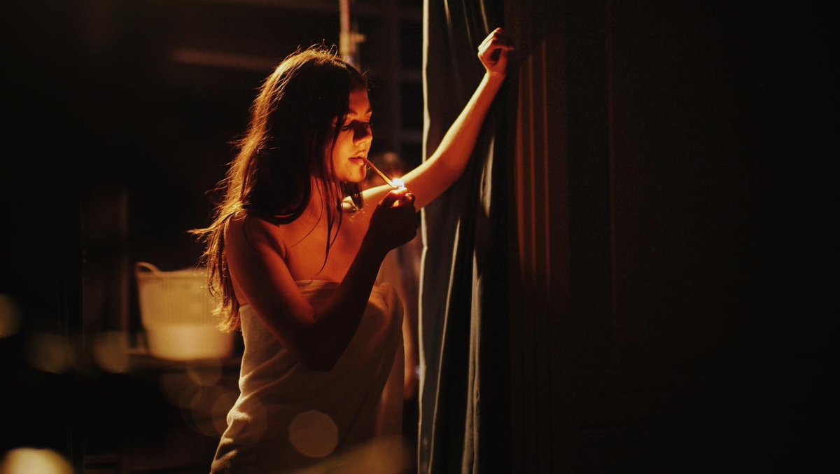 VictoriaJustice's tweet photo. Meet Grace. She’s smart, she’s flirty & she might just be a little in over her head on this one 🫣🩸. Watch Depravity at home on digital tomorrow!! #DepravityMovie #Oct15 @ParamountMovies https://t.co/EpI5g0LKY3