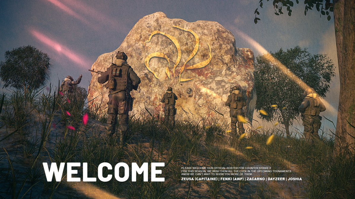 Bonsoir à tous ! 

C'est avec plaisir que nous vous annonçons aujourd'hui notre arrive sur le jeu "Cs2" en ESEA Main. Avec notre roster composé de:

- 🇫🇷 <a href="/Zeusa94/">Zeusa</a> (Capitaine)
- 🇫🇷 <a href="/fenkicsgo/">FENKI</a> (AWP)
- 🇫🇷 <a href="/ZZacarno/">Zacarno</a> 
- 🇫🇷 <a href="/dayzeeR_/">dayzeeR</a> 
- 🇫🇷 <a href="/Joshiiaaa/">Charles</a> 

Souhaitez leur la bienvenue !