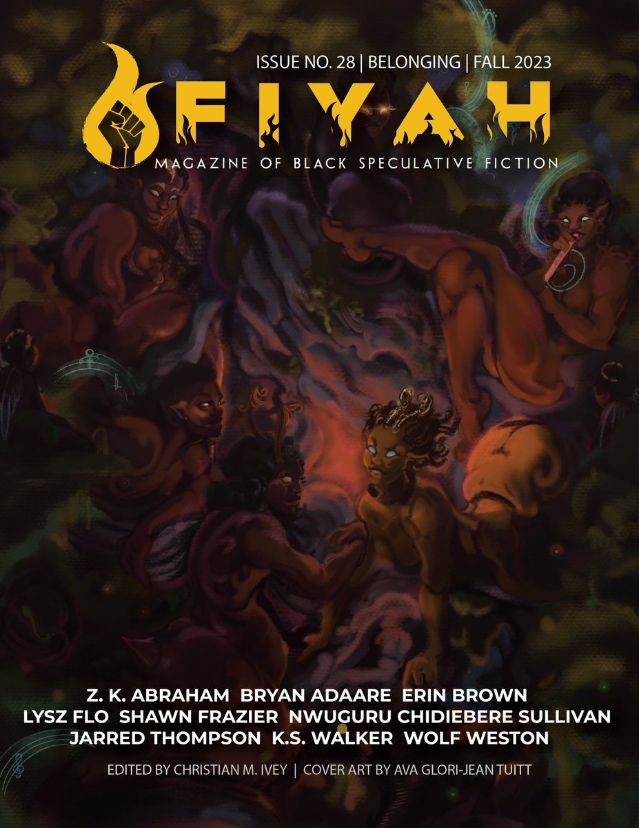 christian is writing, βBoys to Menβ (@ageedubb) on Twitter photo a thread of how I got here w/ @hexagonmagazine + related works.
1) guest editor w/ <a href="/fiyahlitmag/">FIYAH Literary Magazine</a> + <a href="/oandbinstitute/">the Othering & Belonging Institute at UC Berkeley</a>
βπΎ: <a href="/BabbleBrown/">Erin Brown- babblewocky.ceruleanheavens.social</a>, <a href="/kswalkerwrites/">kswalkerwrites deeply weird but very good at bsky</a>, @saintmela, <a href="/DrCrookman/">Shawn Frazier (SFWA Member)</a>, <a href="/pegasusunder1/">β¨π» Z. K. A.πΈπͺ(HIATUS)</a>, & Bryan Adaare.
π¨: <a href="/EunuchDoll/">Thundakhet</a>
Available for $3.99:
fiyahlitmag.com/issues/issue-2β¦ a thread of how I got here w/ @hexagonmagazine + related works.
1) guest editor w/ <a href="/fiyahlitmag/">FIYAH Literary Magazine</a> + <a href="/oandbinstitute/">the Othering & Belonging Institute at UC Berkeley</a>
βπΎ: <a href="/BabbleBrown/">Erin Brown- babblewocky.ceruleanheavens.social</a>, <a href="/kswalkerwrites/">kswalkerwrites deeply weird but very good at bsky</a>, @saintmela, <a href="/DrCrookman/">Shawn Frazier (SFWA Member)</a>, <a href="/pegasusunder1/">β¨π» Z. K. A.πΈπͺ(HIATUS)</a>, & Bryan Adaare.
π¨: <a href="/EunuchDoll/">Thundakhet</a>
Available for $3.99:
fiyahlitmag.com/issues/issue-2β¦
