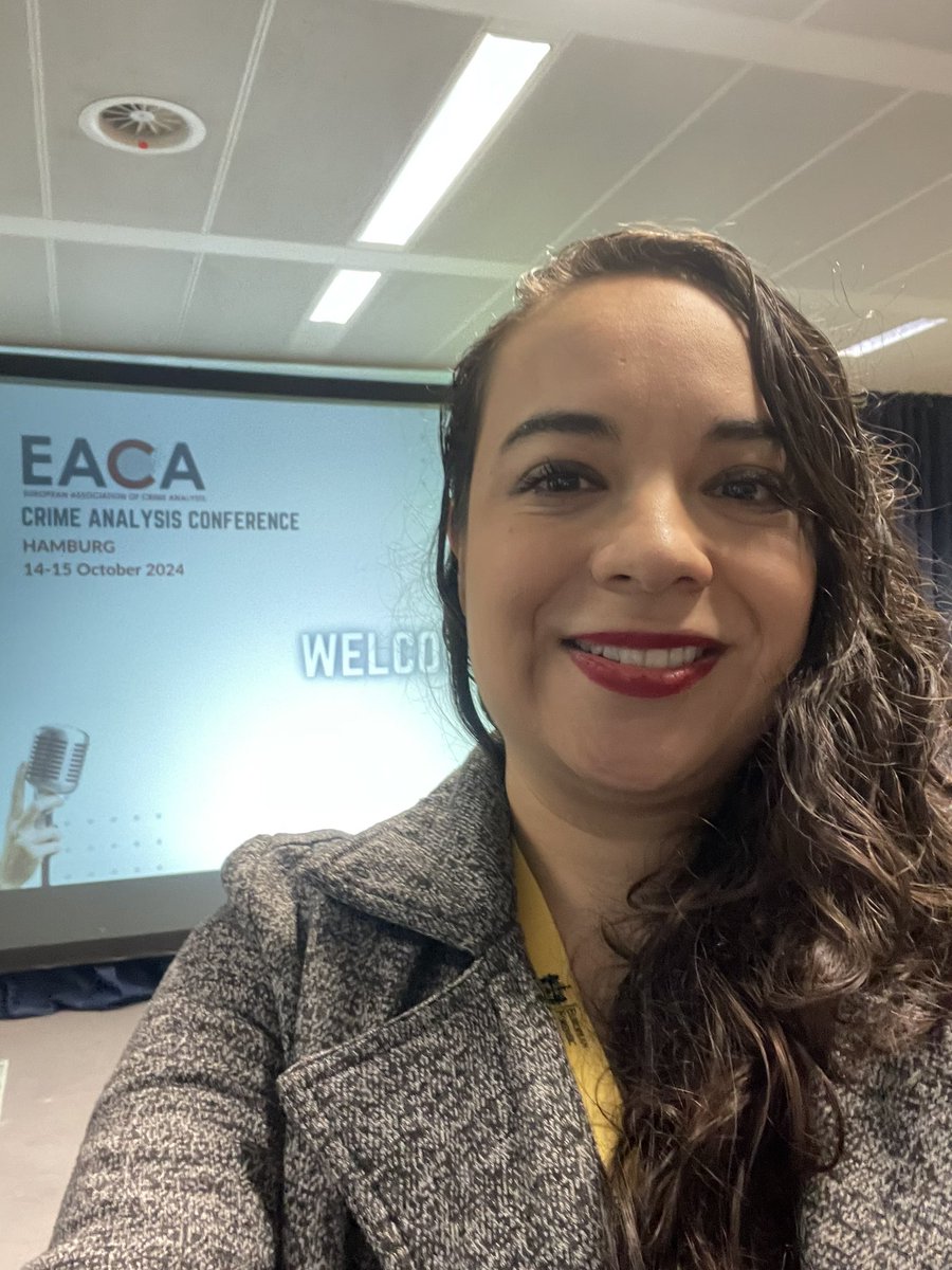 El primer día de la European Association of Crime Analysts con Florencia Mercado en @Hamburgo