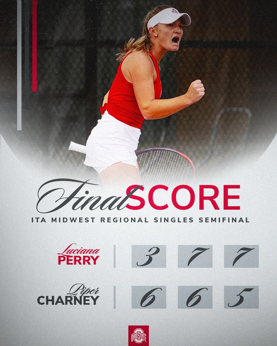 OhioStateWTEN's tweet image. What a comeback💥 

Luciana Perry clinches a spot in Tuesday's ITA Midwest Regional final AND secures a berth in the NCAA Championships!

#GoBucks
