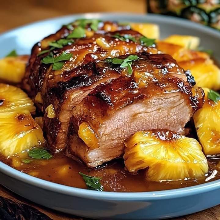 🍍 Slow Cooker Pineapple Pork Loin: Sweet and Savory Perfection! 🍖
Enjoy this mouthwatering slow-cooked pineapple pork loin, a perfect blend of sweet and savory flavors! 🍍🍖