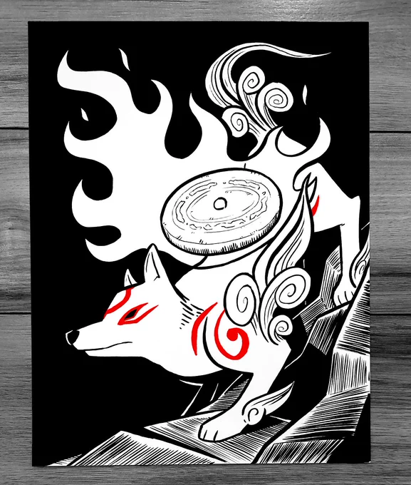 Amaterasu is here to brush up on Wolftober 