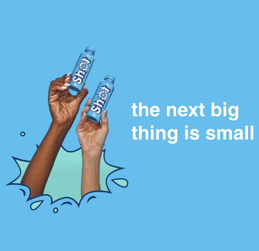 the next big thing is small—perfectly portioned 4 oz #besuretosureshot