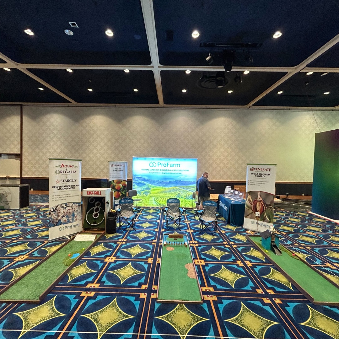 ProFarmGroup's tweet image. At this year's #CAPCA Conference? Stop by ProFarm's booth, #109, to play 3 holes of mini golf &amp;amp; learn how to optimize crop performance with Illustria, our new, patented foliar fertilizer!

#CAPCA2024 #PCA #CropProtection #CaliforniaFarming