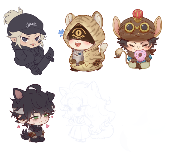 coorows_'s tweet photo. working on some idv chibis ◕⩊◕
might give out some stickers of these during cf19 if anyone's gonna be there 👉👈

#idv #identityv #Comifuro19 #CF19 https://t.co/zz1I745bnW