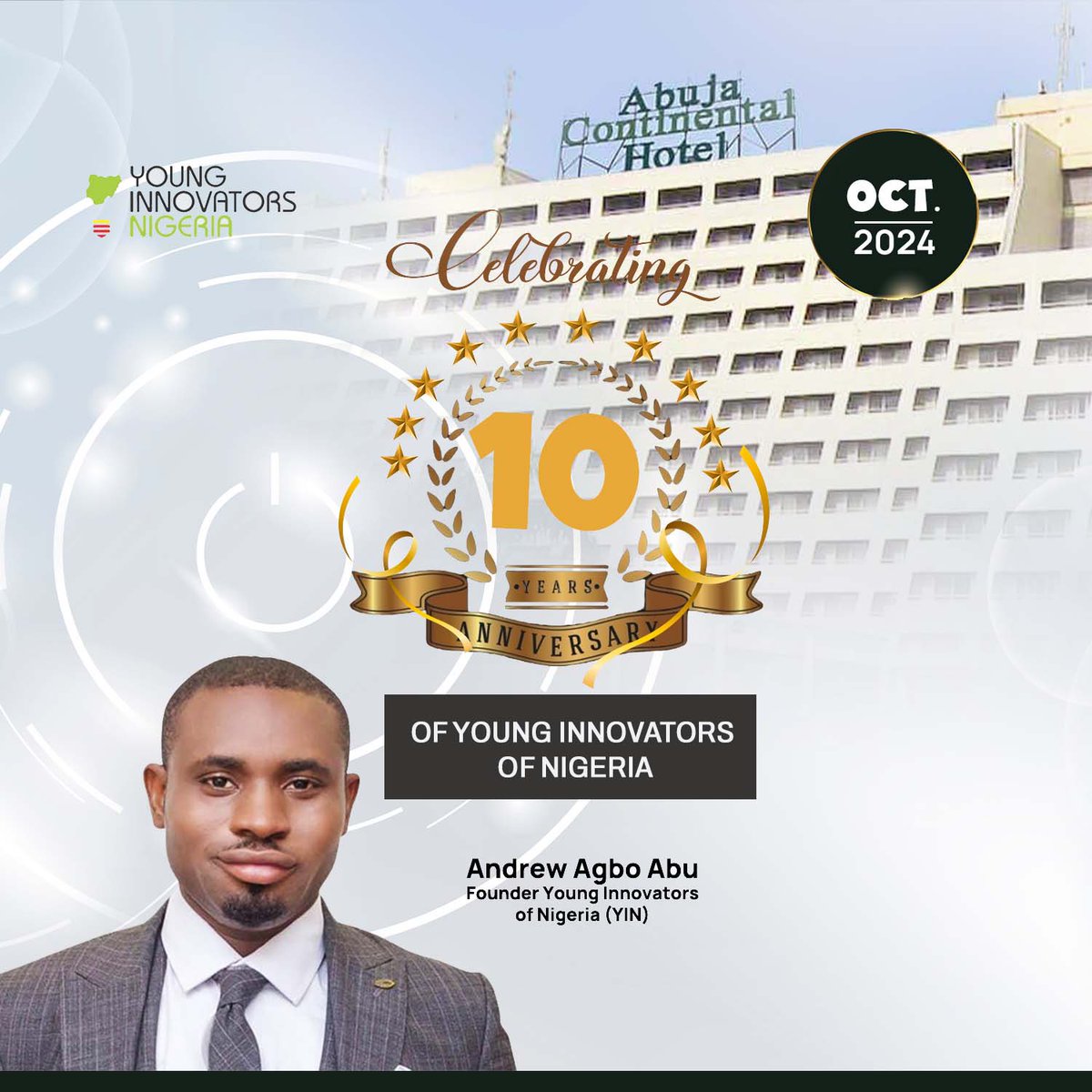 🎉 Join us as YIN marks a decade of innovation with TEDS SUMMIT 2024! Let’s explore technology’s role in Nigeria’s revenue security.

Happening !

🗓️16-17 Oct 2024

📍Abuja

Register here ➡️ yinigeria.com.ng/teds  

 <a href="/KSHalilu/">Khalil Halilu</a>   <a href="/UwaSuleiman/">Uwa Suleiman</a> <a href="/ibromomo/">MOHAMMED I. JEGA</a> <a href="/BTOofficial/">Olubunmi Tunji-Ojo</a> <a href="/bosuntijani/">Dr. 'Bosun Tijani</a>