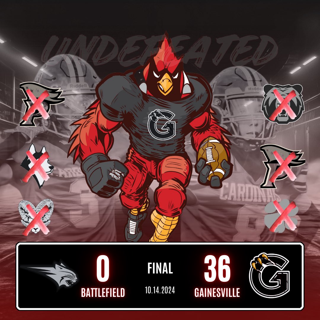 The Freshman Cardinals top Battlefield 36-0, keeping their undefeated season alive as they continue to showcase their strength and determination!

#OnToTheNextOne