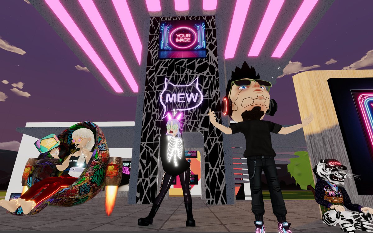 ToxicWaifu (@toxicwaifudcl) on Twitter photo Watching Beyond the NFT with the #DCLfam at M1D HQ✨
Join us in Decentraland to hear <a href="/SinfulMeatStick/">SinfulMeatStick.eth</a> interview <a href="/BobbyYapsMusic/">Bobby Yaps || Musician, Composer, Educator</a>, Creator of the Soundscapes project, or catch the stream on Twitch!
📍106,50 M1D HQ by @Meta1MrJStickel
📺twitch.tv/sinfulmeatstic…
#Metaverse #Web3 Watching Beyond the NFT with the #DCLfam at M1D HQ✨
Join us in Decentraland to hear <a href="/SinfulMeatStick/">SinfulMeatStick.eth</a> interview <a href="/BobbyYapsMusic/">Bobby Yaps || Musician, Composer, Educator</a>, Creator of the Soundscapes project, or catch the stream on Twitch!
📍106,50 M1D HQ by @Meta1MrJStickel
📺twitch.tv/sinfulmeatstic…
#Metaverse #Web3