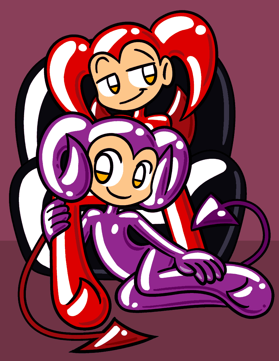 Alenonimo's tweet photo. Lilim &amp; Imp #art #oc https://t.co/SptxaObhf8