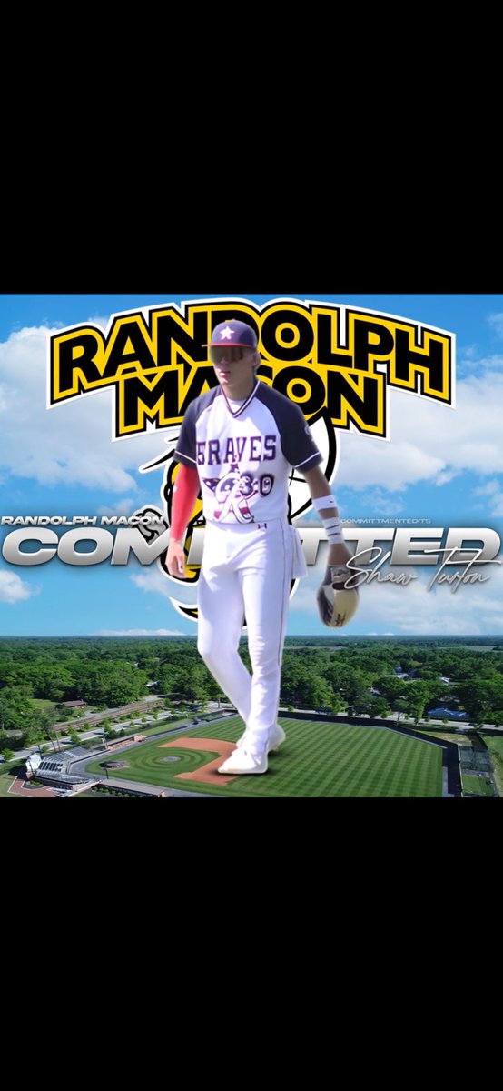Shaw Turton (@shawturton) on Twitter photo I am proud to announce my commitment to Randolph Macon college. Beyond grateful to the crew at <a href="/ignite_baseball/">Ignite Baseball</a> along with <a href="/Bradley_Eagles/">Bradley Baseball Academia</a> for helping me navigate this process. Big thanks to the coaches at Randolph Macon for providing me with this opportunity.
<a href="/RMCJackets/">R-MC Baseball</a> I am proud to announce my commitment to Randolph Macon college. Beyond grateful to the crew at <a href="/ignite_baseball/">Ignite Baseball</a> along with <a href="/Bradley_Eagles/">Bradley Baseball Academia</a> for helping me navigate this process. Big thanks to the coaches at Randolph Macon for providing me with this opportunity.
<a href="/RMCJackets/">R-MC Baseball</a>