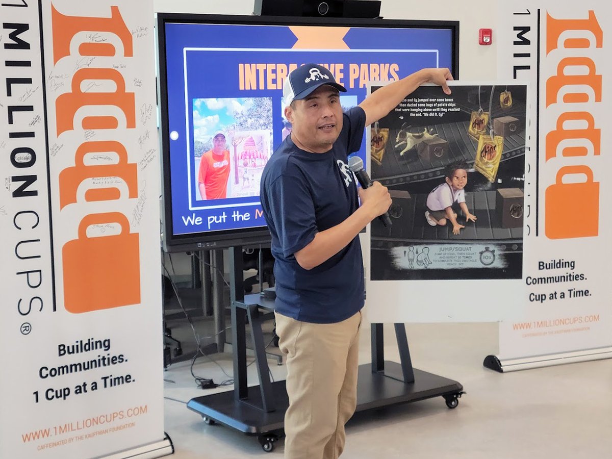 1millioncupsbtx's tweet photo. Building community one sip at a time! ☕

Last week, we welcomed David Ceron (Fit-Lit Movement) &amp; Dina Hernandez (Pupusas Dinely). Shoutout to sponsors Jessica Nino &amp; Abby Loz! 🙌

Join us every #WEDNESDAY at 9 AM for stories, connections, &amp; coffee at eBridge.

Walk-ins welcome! https://t.co/kXi3lr89Gs
