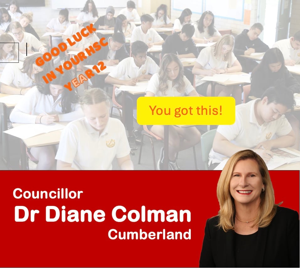 All the best to our HSC students starting their exams today - I hope you do your best! Remember, exam results don't define who we are or who we become - you've got this!!!