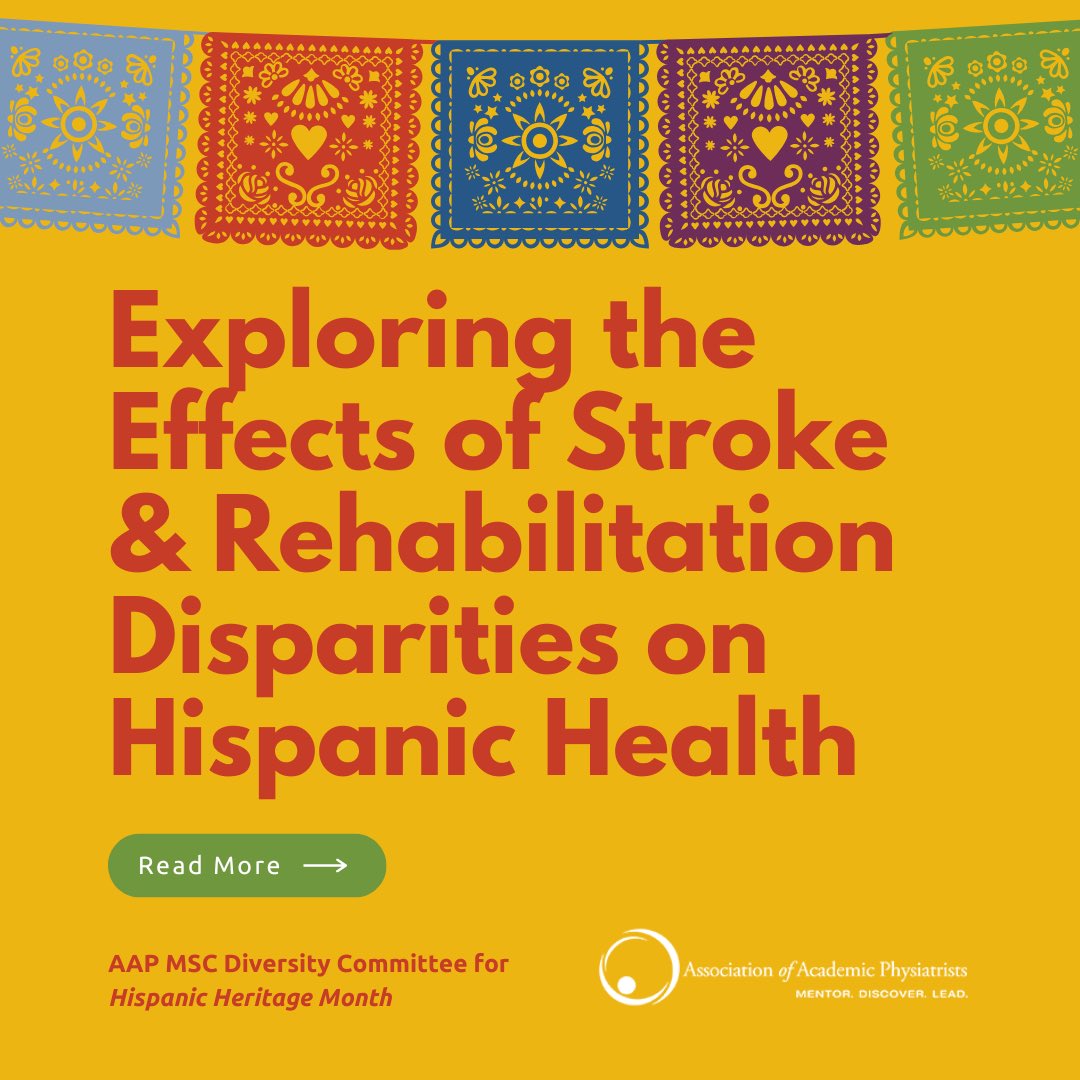 In honor of Hispanic Heritage Month, let’s take a look at how stroke and rehabilitation disparities affect Hispanic populations. As this month comes to an end, we must remind ourselves to work together, uplift each other and create a better healthcare system for all. (1/10)