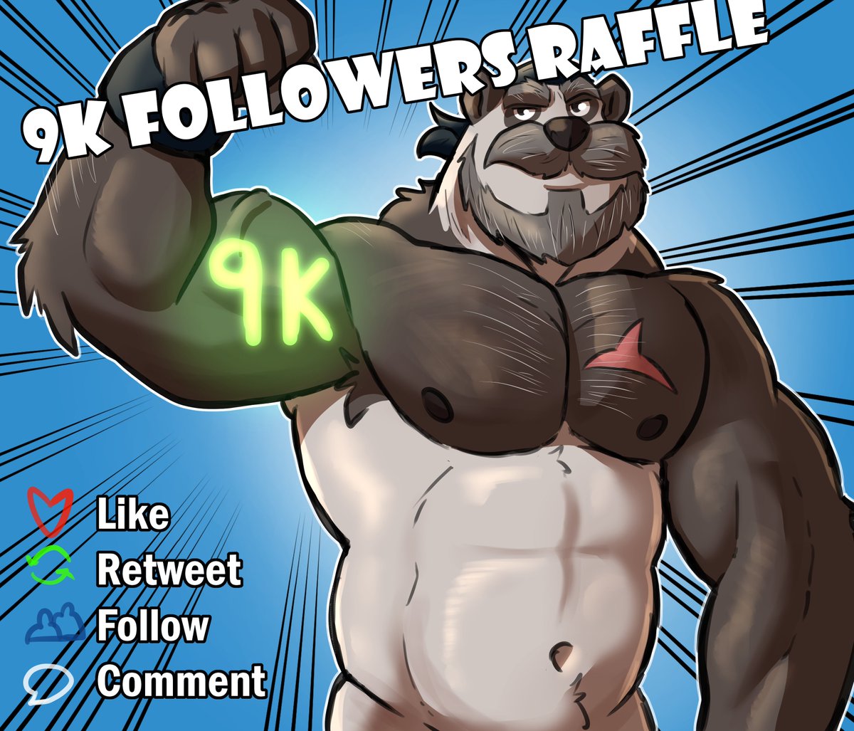 Gonzalo does not look that friendly but he says thank you for 9k followers!!

This raffle will have TWO winners: 1st place a full color pic and 2nd place a YCH pic (will show you the options)

Raffle closes in 72 hrs. Good luck! 😁