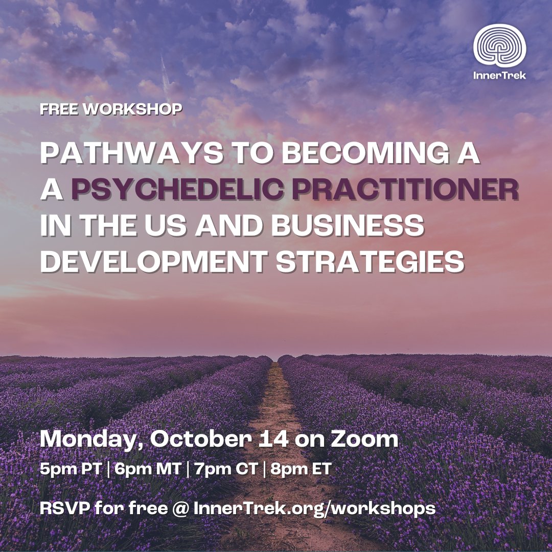 innertrekpsy's tweet photo. Join Nate Howard TODAY October 14th at 5pm PT / 8pm ET for an engaging workshop designed for current or aspiring psychedelic practitioners. 

--> RSVP for free at https://t.co/JjPRBZr0rS

#wellness #mentalhealth https://t.co/OuZa9rbuym