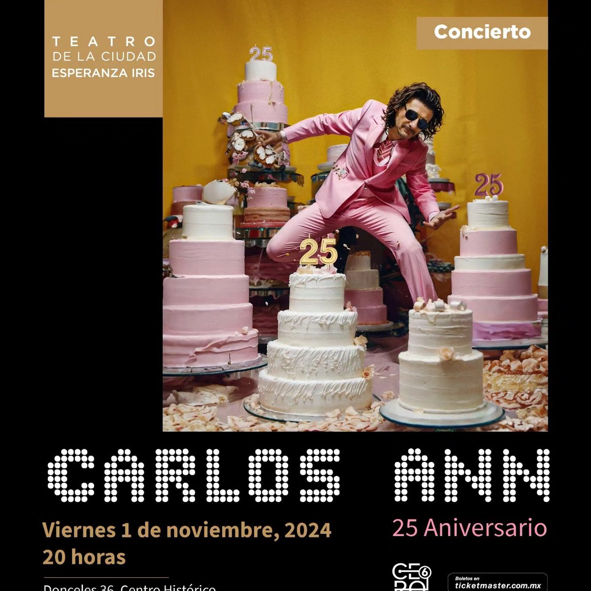 Es un placerazo inmenso contar con un invitado de lujo cómo <a href="/gilcerezo/">gilcerezo</a>  de <a href="/KinkyTheBand/">Kinky</a> el próximo 1 de noviembre en CDMX!
Va a ser nuestra primera vez compartiendo escenario, se imaginan qué canción vamos a cantar juntos?
#25ANNIVERSARIO
CERO 6 Agencia