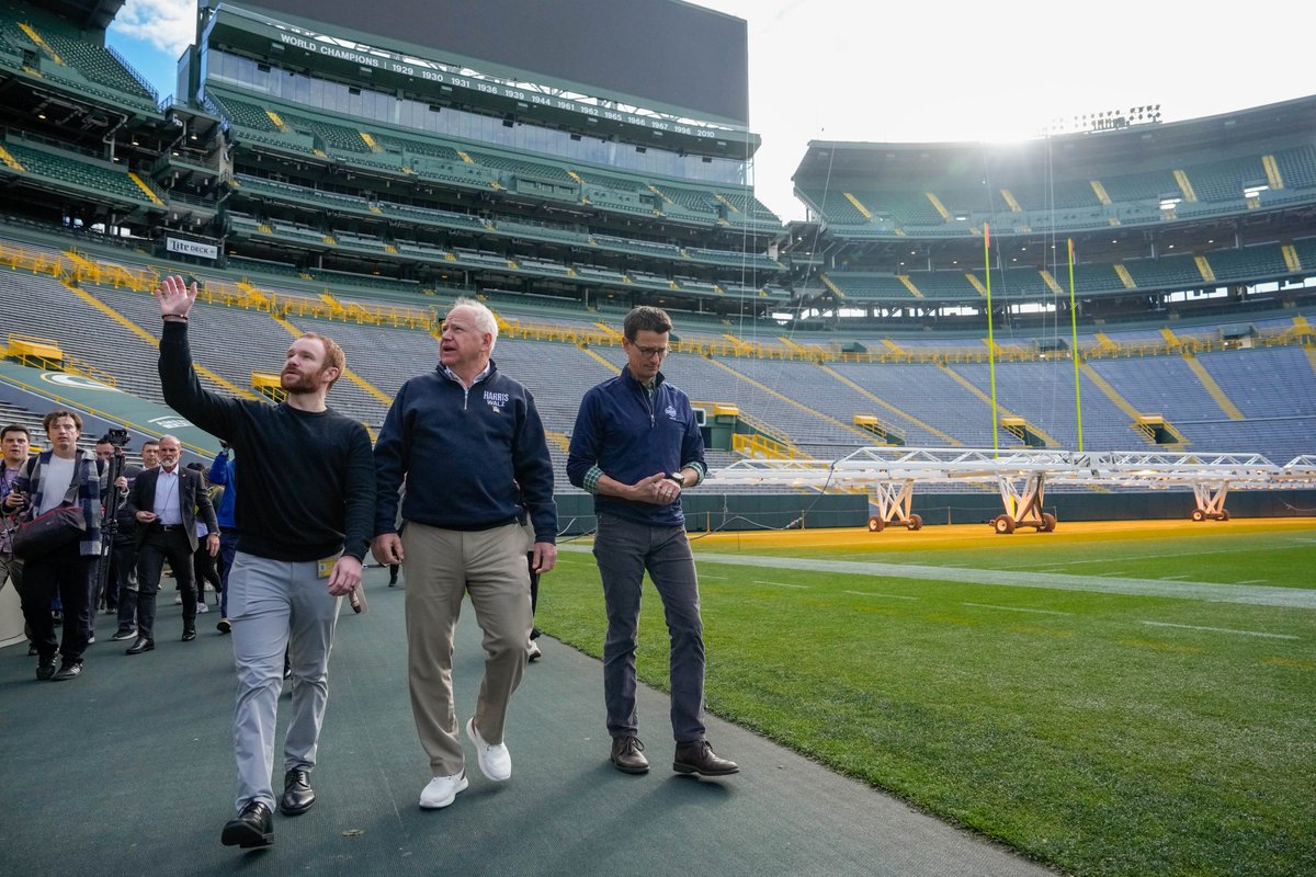 The NFC North is stacked this year. And I gotta say — stopping by Lambeau Field today was pretty dang cool.