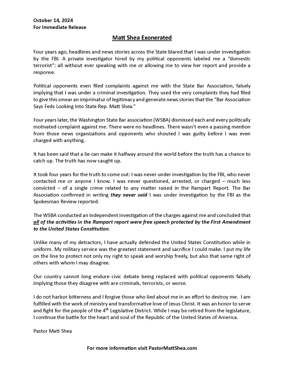 Matt Shea tweet media