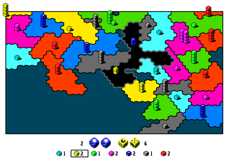 tend0g's tweet photo. found out today that the legendary flash game Dice Wars, by https://t.co/ESuf6GMfZC did not come out in 2001 (as seemingly indicated by the copyright), but June 2006, though it was originally a downloadable PC game from 2004 called "Dice Strategy" https://t.co/Xzk6pC7fSO