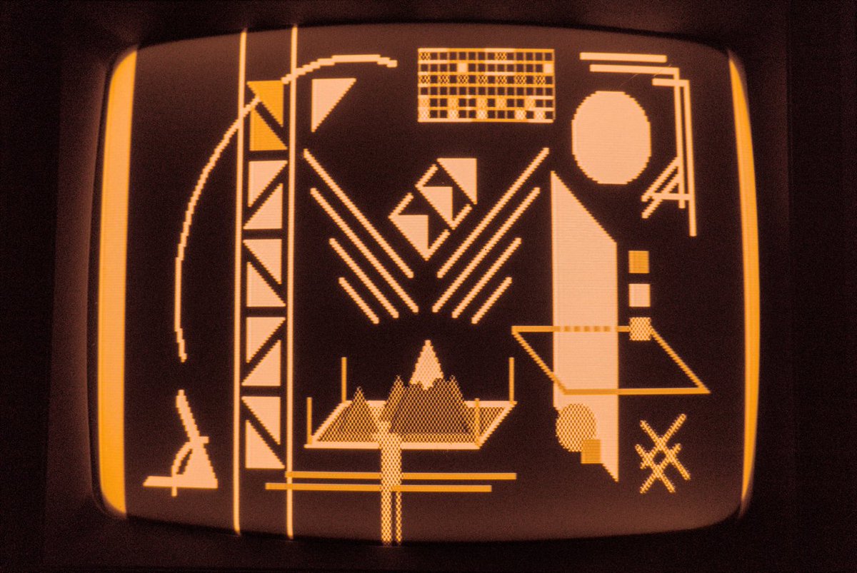 abstract composition in amber phosphor IV