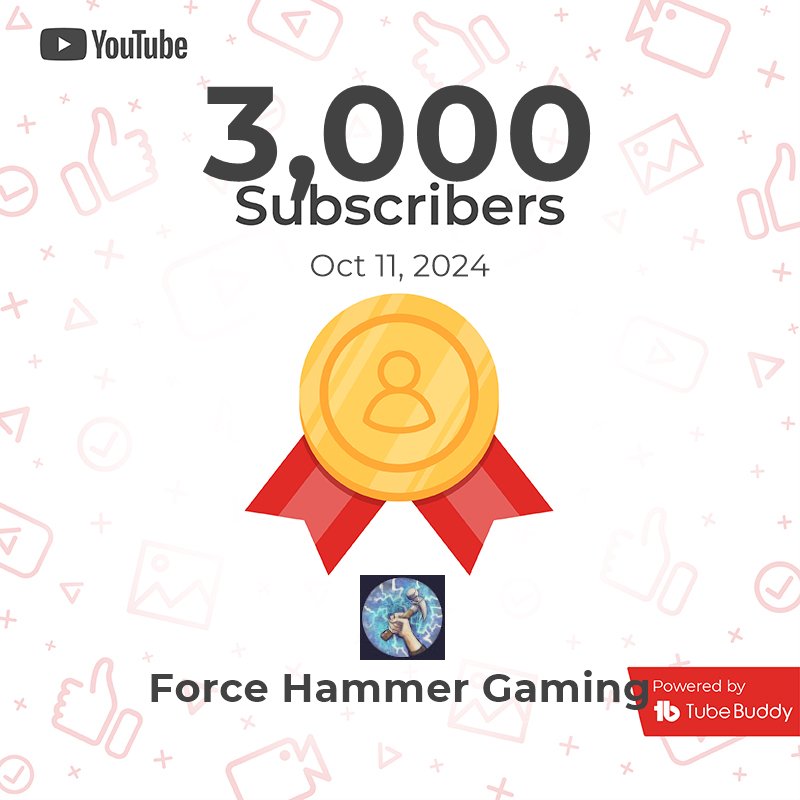 Reached 3,000 subscribers on my YouTube channel a few days ago! Big thanks to all of you for your support! #youtube #youtubers #youtubechannel #warhammer #warhammer40k #warhammercommunity #gaming #gamer