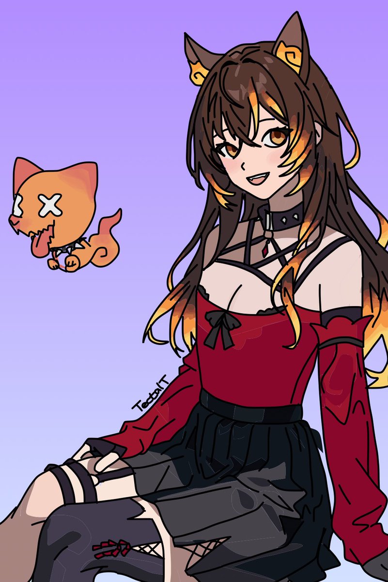 TecT880's tweet photo. #SinderDoodle #VTuber #VTubersart 

Pyro pup and Sinder

Fan art of @/SinderVTuber https://t.co/9VjHmQgY3D