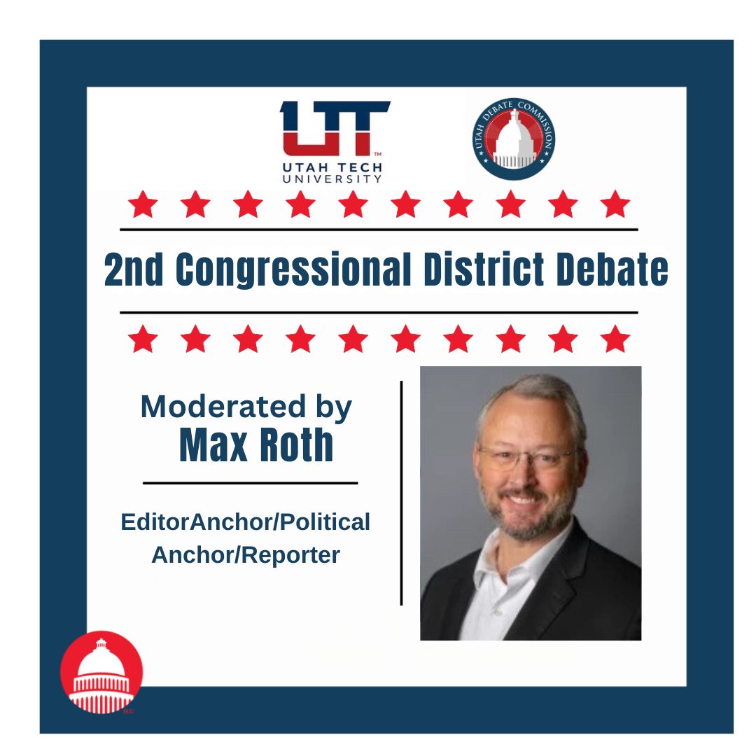 🎥 We’re LIVE! 🎥
The Utah Congressional District 2 Debate is happening NOW! 🗳️ Tune in to watch **