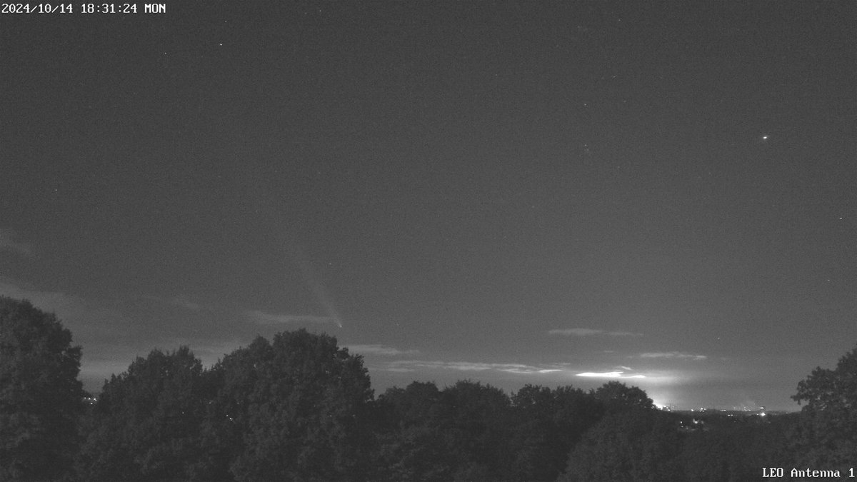 Comet Tsuchinshan-ATLAS <a href="/SternwarteBO/">Sternwarte Bochum</a>  seen by our mast camera.