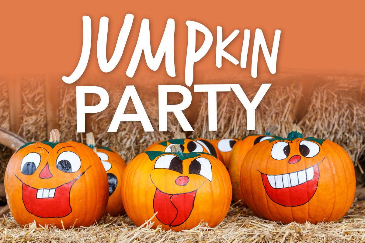 JUMPboise's tweet photo. It’s a JUMPkin Party! 

Join us tomorrow (10/15) 6-8pm

• FREE pumpkin decorating
• A family-friendly Halloween movie (we can’t tell you the name, but we can tell you that it will definitely put a spell on you…)
• Hot coco, cider, and snacks! 
• Costume Making Workshop https://t.co/bfVKaurSni