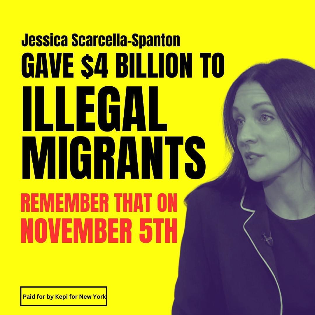 On November 5th, remember who gave $4 billion to the illegal migrants terrorizing our city.

Here’s one of her votes to drain YOUR pockets to help support the illegal migrants: 
nysenate.gov/legislation/bi…

#statenisland #brooklyn #MarkoKepi #jessicascarcella #news