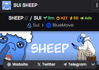 SheeponSUI's tweet photo. Socials updated, ads activated! $SHEEP BAAAAAA
Boosting also https://t.co/wjDgk7qMCY