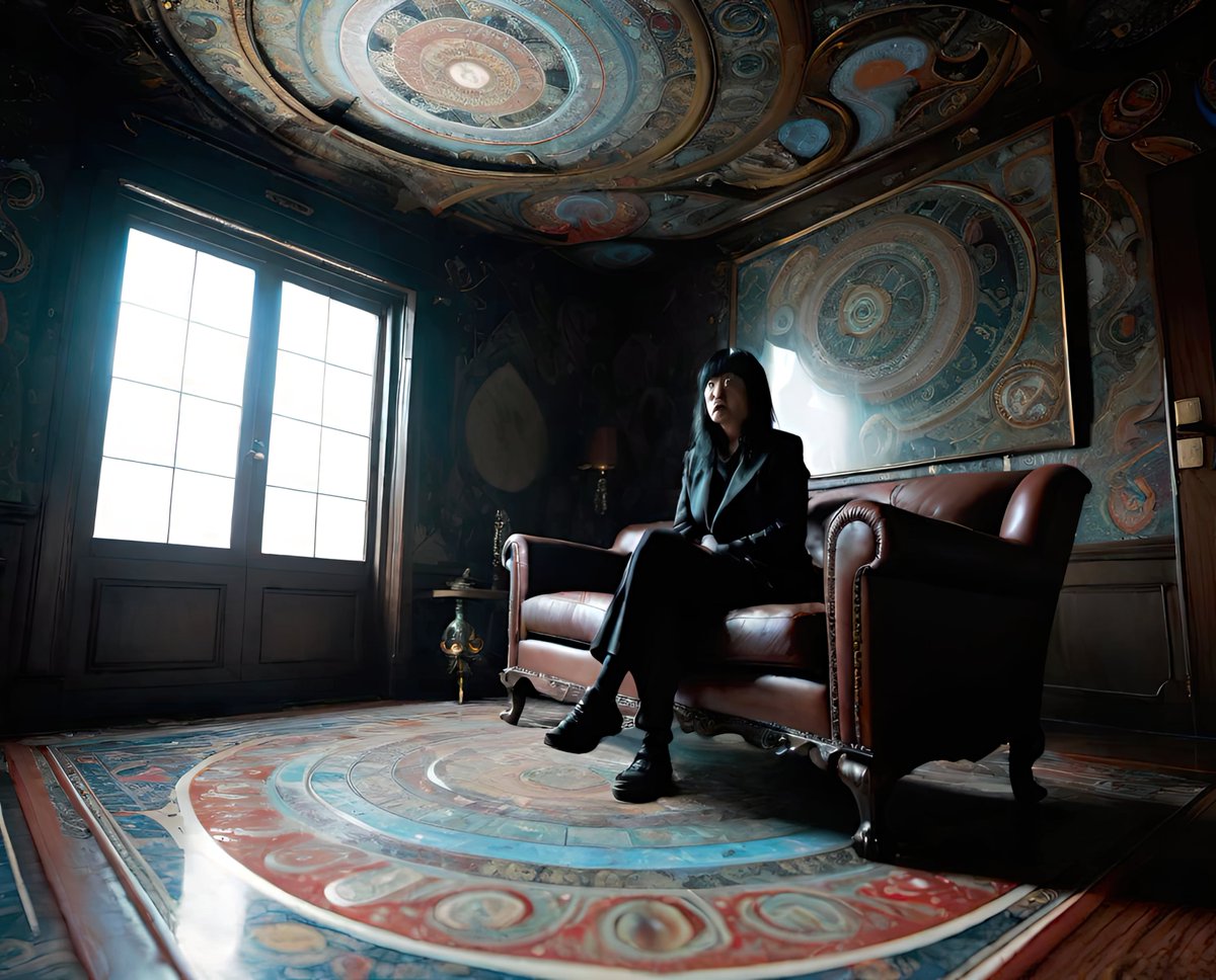 xalieri's tweet image. Houses of Night and Day, set 8. 3 of 3

#HouseofDay #InteriorDesign #LightingIssues #LessThan #CozyComfort #IComeHereForTheAmbience #WeirdArt #PsychologicalLandscape #ImSureItMustMeanSomething

#DarkArts #DigitalArt #AIAssistedArt #AIArt #WomboDream #StableDiffusion