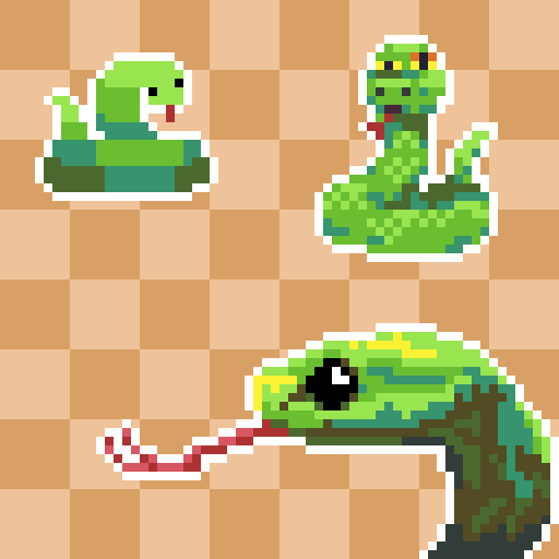 lucksinia's tweet photo. A #snake... three progressively more shaded snakes for @Pixel_Dailies.
~/ #pixelart / #pixel_dailies / #DB32 palette /~ https://t.co/yAxGrgvDgy