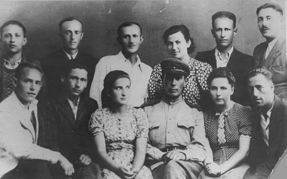 By the time prisoners at the Sobibor killing center revolted #OnThisDay in 1943, at least 167,000 Jews had already been killed there. While 300 prisoners managed to escape during the uprising, only about 50 survived the Holocaust. Pictured here are participants in the uprising.