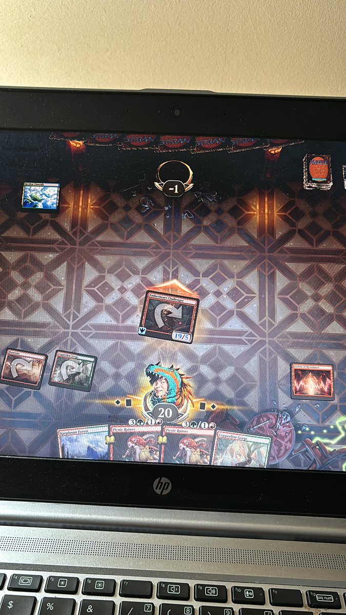 I just came back to MTGA. Those Gruul Aggro decks are insane and wtf. I won with this in turn 3