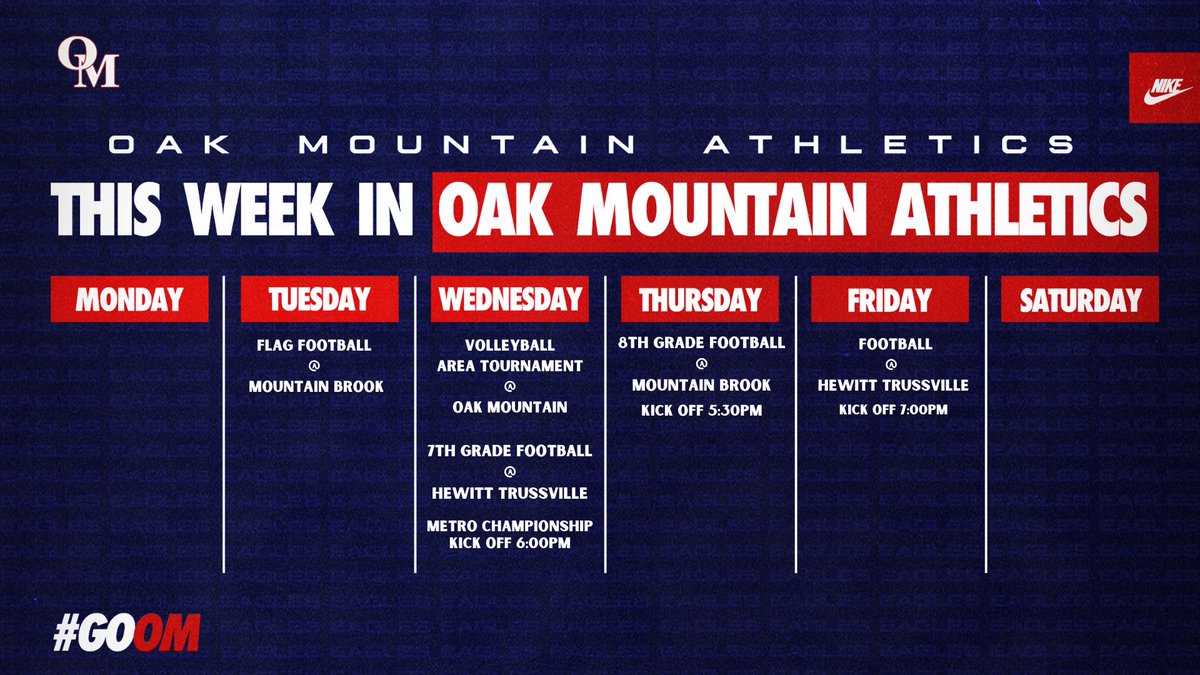 First part of postseason this week! Some great sports going on so come out and support! #GOOM