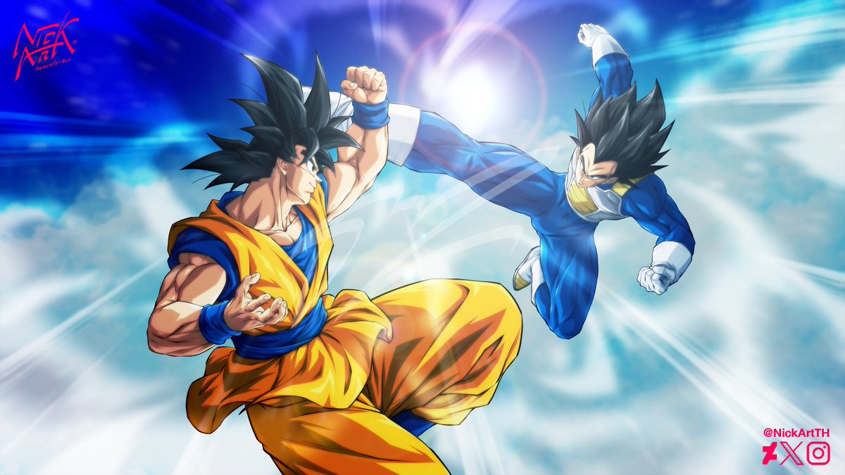 ZickArtTH's tweet image. Goku (Daima) vs Vegeta (Daima) - DB Daima
#DragonBallDAIMA #DBDAIMA #DAIMA
