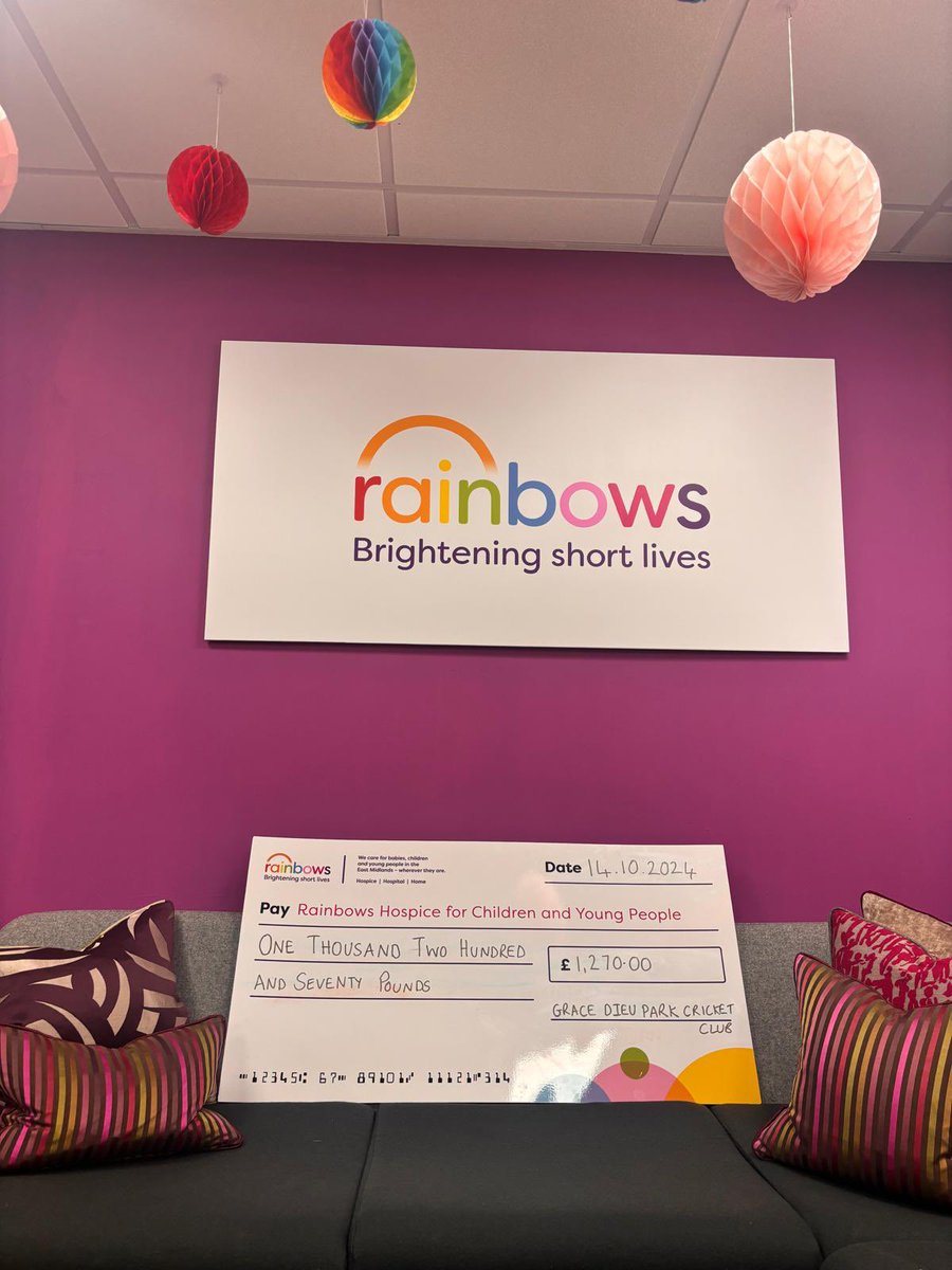 GDPCC's tweet photo. As the dust settles on another remarkable season, we had the honour and privilege to take a trip up to Rainbows Hospice for Children and Young People and donate as a club £1270. https://t.co/VqMR8R3TIW