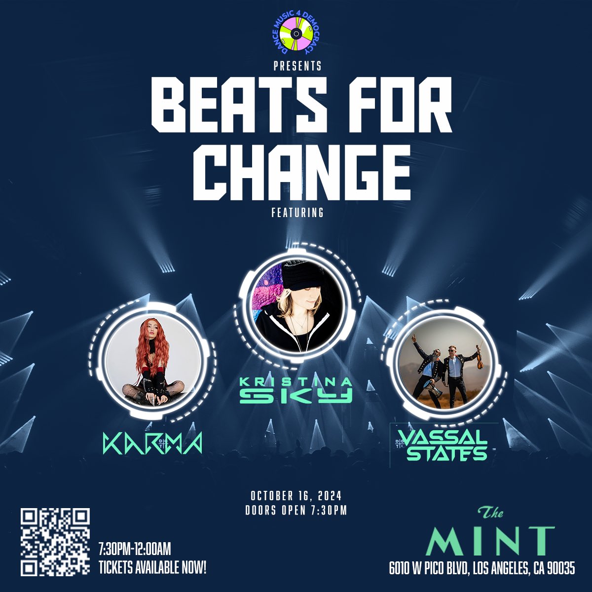 This Wednesday, we’re 💃🪩🕺 for a good cause with <a href="/DM4democracy/">dancemusic4democracy</a> at @TheMintLA! Red carpet @ 7:30p / music starts @ 8, and my set time is 9 - 10:30. Venue has bomb noms too, so come grab a bite, catch a vibe, &amp; register to vote if u haven’t yet 🗳️ Xx

🎟️ bit.ly/3ZTipEq