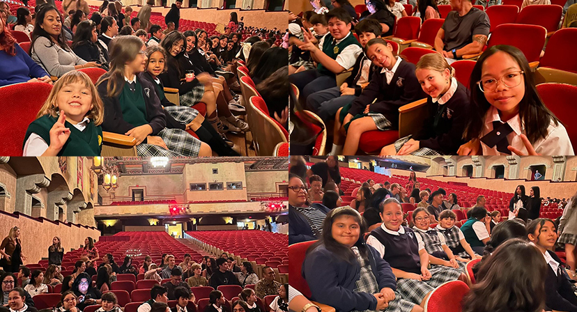 pasadenaschools's tweet photo. Mary Poppins Jr. Cast and Assumption Choir Inspired by Newsies at San Gabriel Playhouse https://t.co/OEL8v7JZHX https://t.co/S6IBbdjzKN
