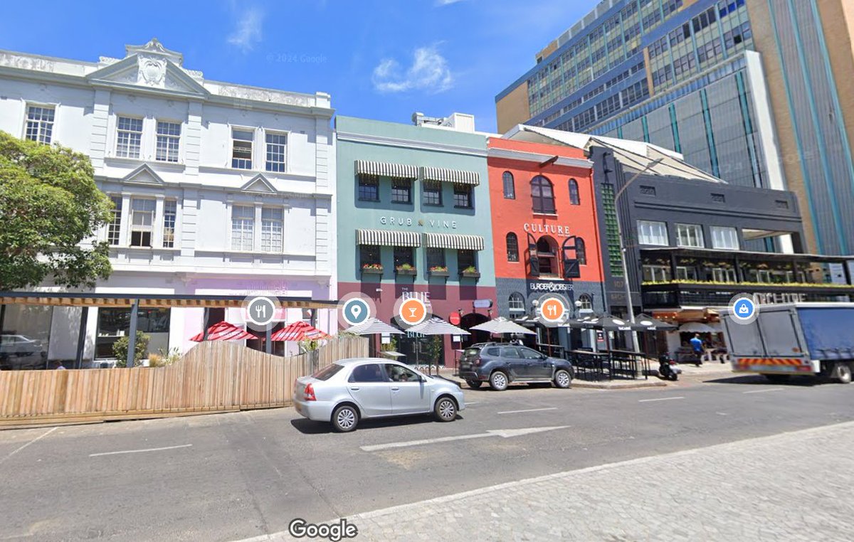 Bree and Shortmarket street. Cape Town. 2010 vs 2024