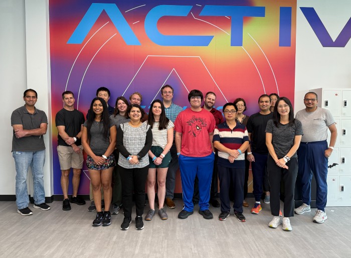 KURadonc's tweet photo. The fall resident retreat took place at Activate in Overland Park, where our Medical Physics and Radiation Oncology residents came together for a day of fun and team building.  #ResidentLife #MedicalPhysics #RadiationOncology #TeamBuilding #FallRetreat #OverlandPark #ActivateKC #KMachos