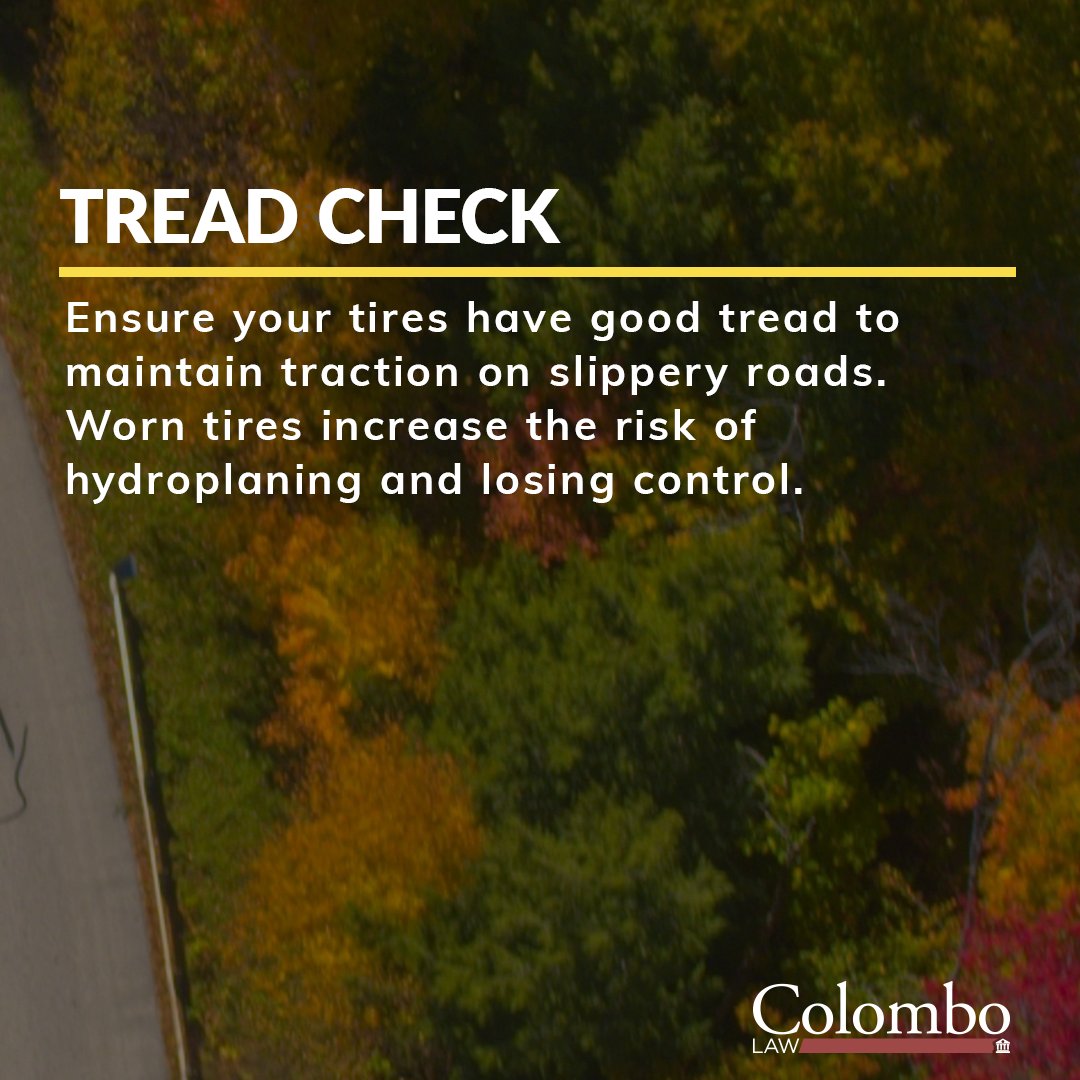 ColomboLaw's tweet image. Stay safe this fall with these simple driving tips!

#ColomboLaw #FallDriving #LegalAdvice #SafetyFirst