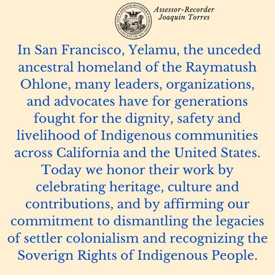 Wishing all a beautiful day of reflection on Indigenous Peoples’ Day!