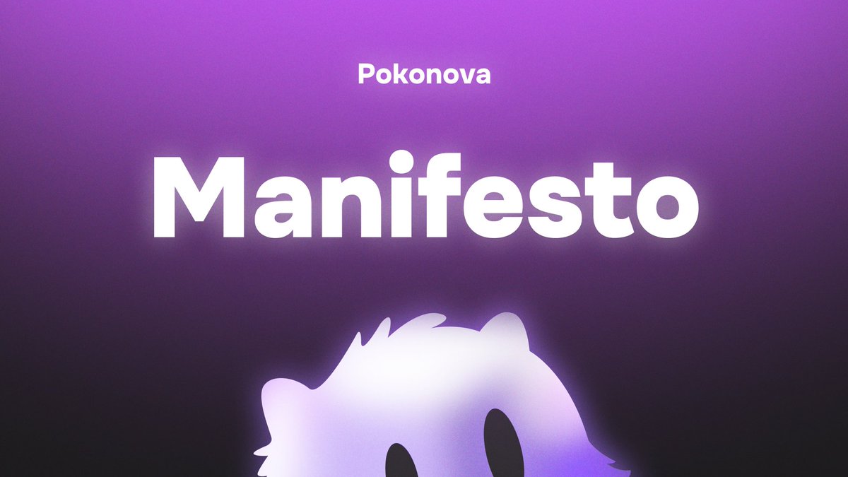 Poko is now Pokonova, and our journey is just beginning. We’ve faced challenges, learned, and rebuilt with a clear vision. Read our manifesto to see how we’re moving forward and what’s next for Pokonova
pokogarden.com/manifesto
 #Pokonova #POKO #Crypto #Solana