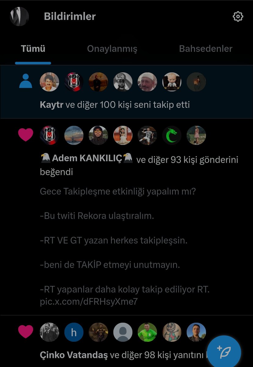 MAAŞ DEDEKTİFİ (@maasdedektifiii) on Twitter photo Gece Takipleşme etkinliği.
-Bu twiti Rekora ulaştıralım.
-RT VE GT yazan herkes takipleşsin. 
-beni de TAKİP etmeyi unutmayın. 
-RT yapanlar daha kolay takip ediliyor RT. Gece Takipleşme etkinliği.
-Bu twiti Rekora ulaştıralım.
-RT VE GT yazan herkes takipleşsin. 
-beni de TAKİP etmeyi unutmayın. 
-RT yapanlar daha kolay takip ediliyor RT.