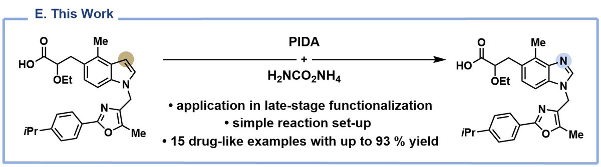 Morandi Lab (@morandilab) on Twitter photo Many congrats to <a href="/PaschkeAK/">Ann-Sophie K. Paschke</a>, <a href="/Yannickbraegger/">Yannick</a>, <a href="/BenceBBotlik/">Bence B. Botlik</a>, Erich and <a href="/origree1/">Ori Green</a> - Carbon-to-nitrogen atom swap enables direct access to benzimidazoles from drug-like indoles <a href="/ChemRxiv/">ChemRxiv</a> go.shr.lc/3BLpk8u Many congrats to <a href="/PaschkeAK/">Ann-Sophie K. Paschke</a>, <a href="/Yannickbraegger/">Yannick</a>, <a href="/BenceBBotlik/">Bence B. Botlik</a>, Erich and <a href="/origree1/">Ori Green</a> - Carbon-to-nitrogen atom swap enables direct access to benzimidazoles from drug-like indoles <a href="/ChemRxiv/">ChemRxiv</a> go.shr.lc/3BLpk8u