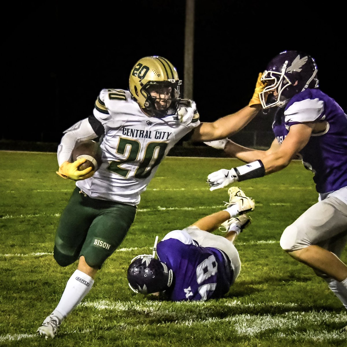 CC Bison Football (@cc_football308) on Twitter photo 🚨🚨1,000 YARD RUSHER ALERT🚨🚨
On this carry Friday, Corbin Kyes surpassed the 1,000 yard barrier for rushing yards in a single season. He becomes the 1st Central City player since Sam Kuck in 2007 to achieve this great accomplishment. <a href="/ccpsactivities/">Central City Bison</a>
#committmenttoexcellence 🚨🚨1,000 YARD RUSHER ALERT🚨🚨
On this carry Friday, Corbin Kyes surpassed the 1,000 yard barrier for rushing yards in a single season. He becomes the 1st Central City player since Sam Kuck in 2007 to achieve this great accomplishment. <a href="/ccpsactivities/">Central City Bison</a>
#committmenttoexcellence